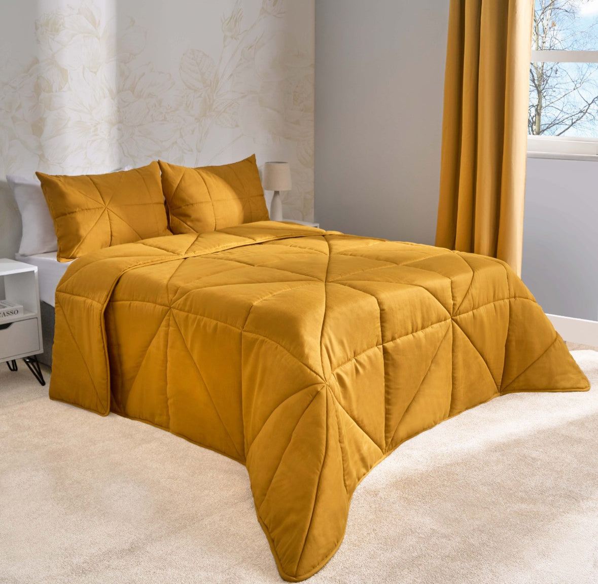 Coverless Geo Quilted 7.5 Tog Duvet Set 🇬🇧