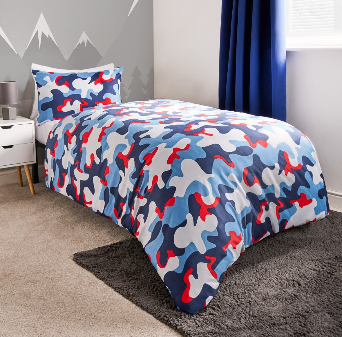 Abstract Camo Reversible Duvet Cover Set 🇬🇧