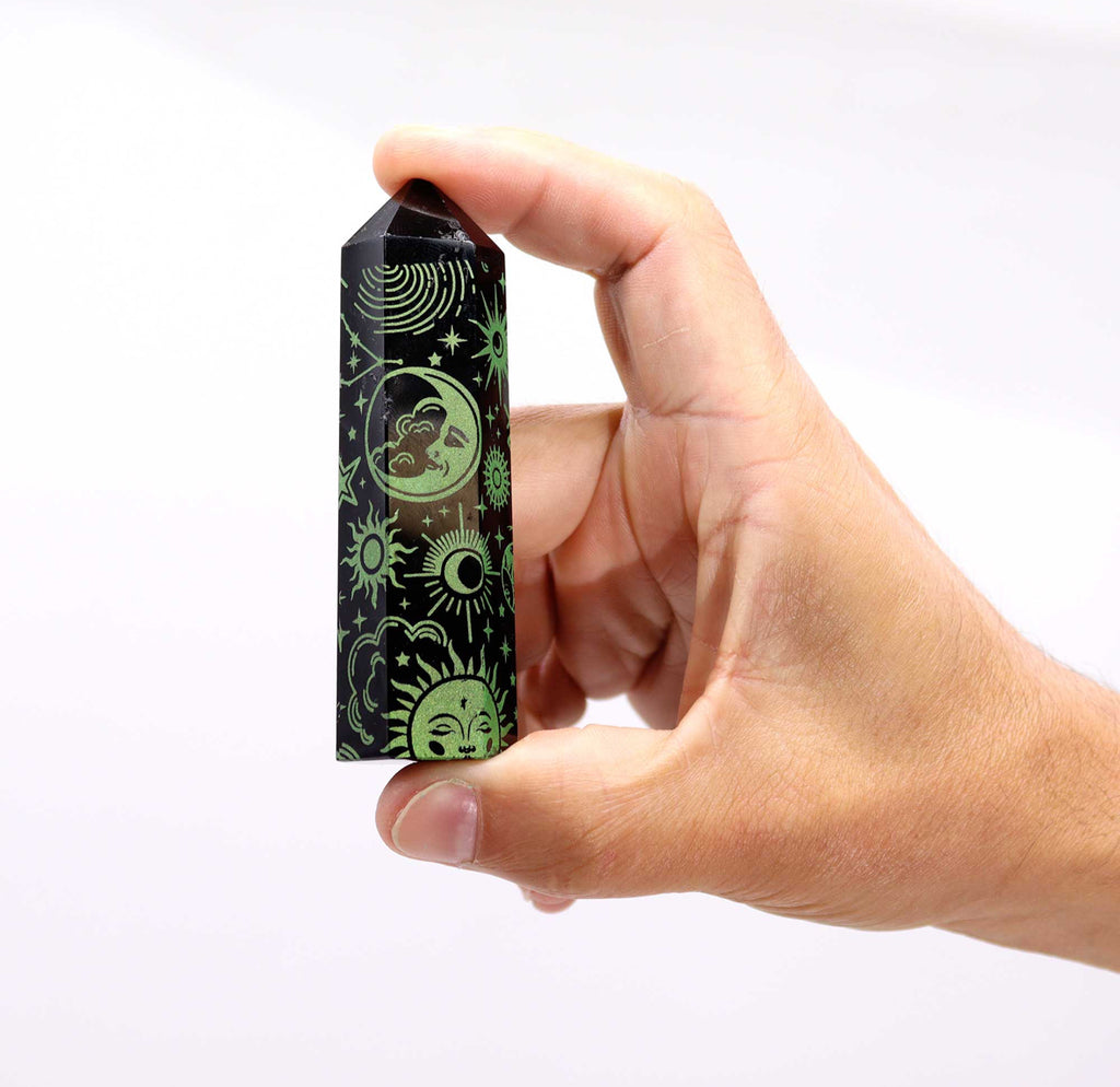 Black Obsidian Point - Mystic Story - Forest Green 🇬🇧