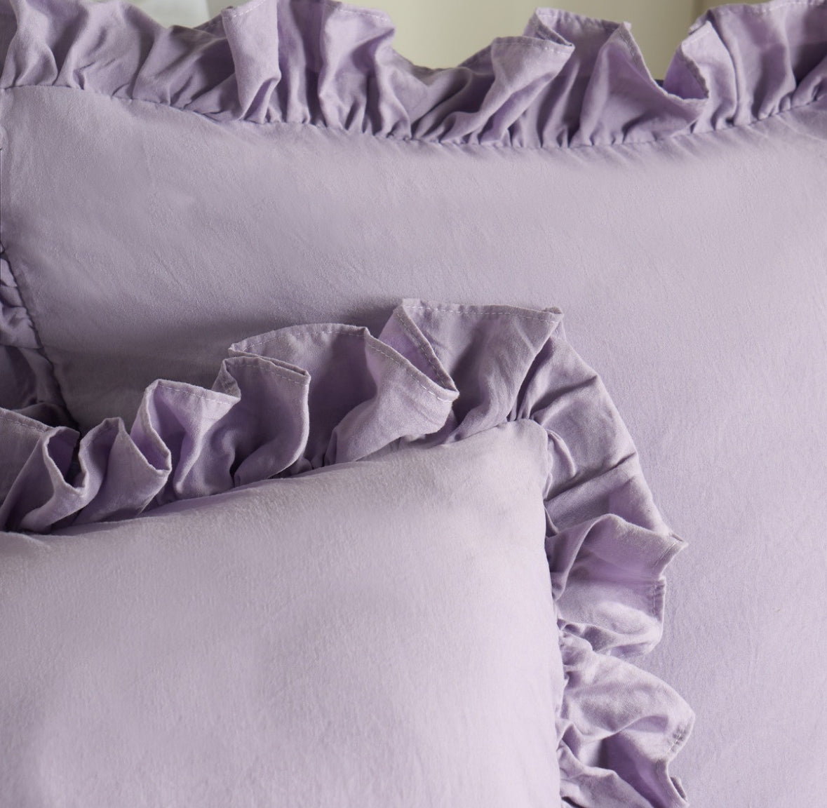 Frill Cushion Covers - Lilac 🇬🇧