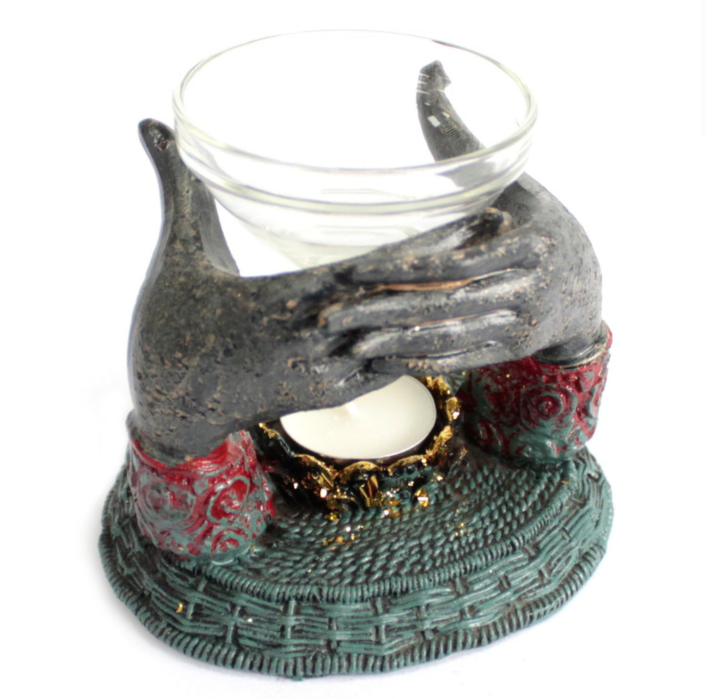Antique Buddha - Offering Hands Oil Burner 🇬🇧
