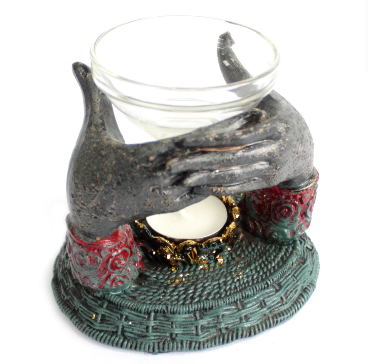 Antique Buddha - Offering Hands Oil Burner 🇬🇧