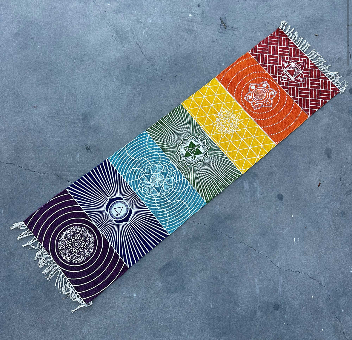 Yoga Rug - 60x200cm - 7 Chakras 🇬🇧