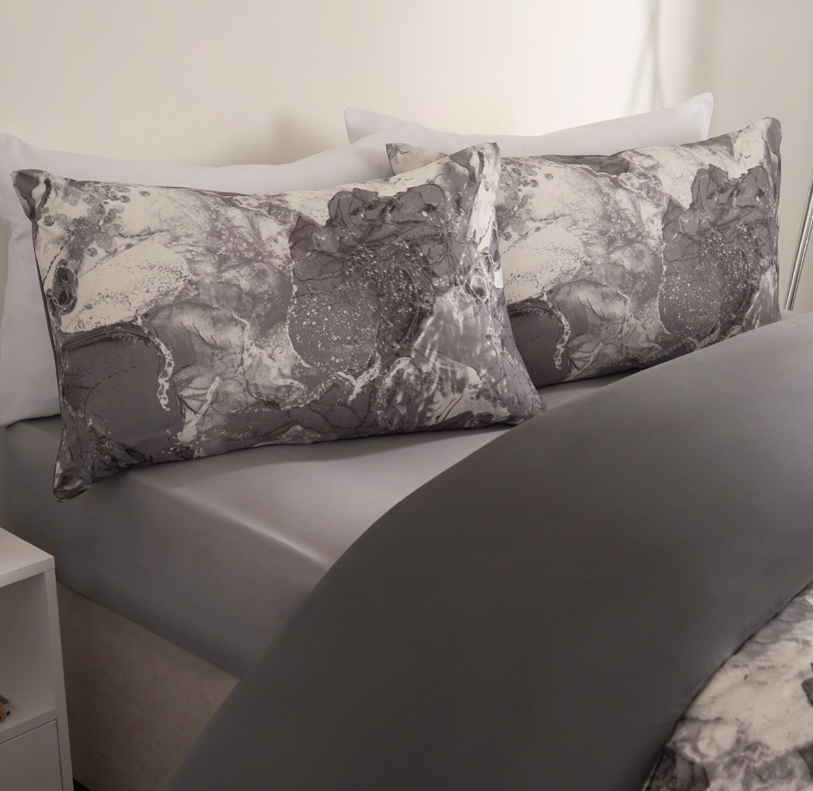 Marble Print Duvet Set- reversible 🇬🇧