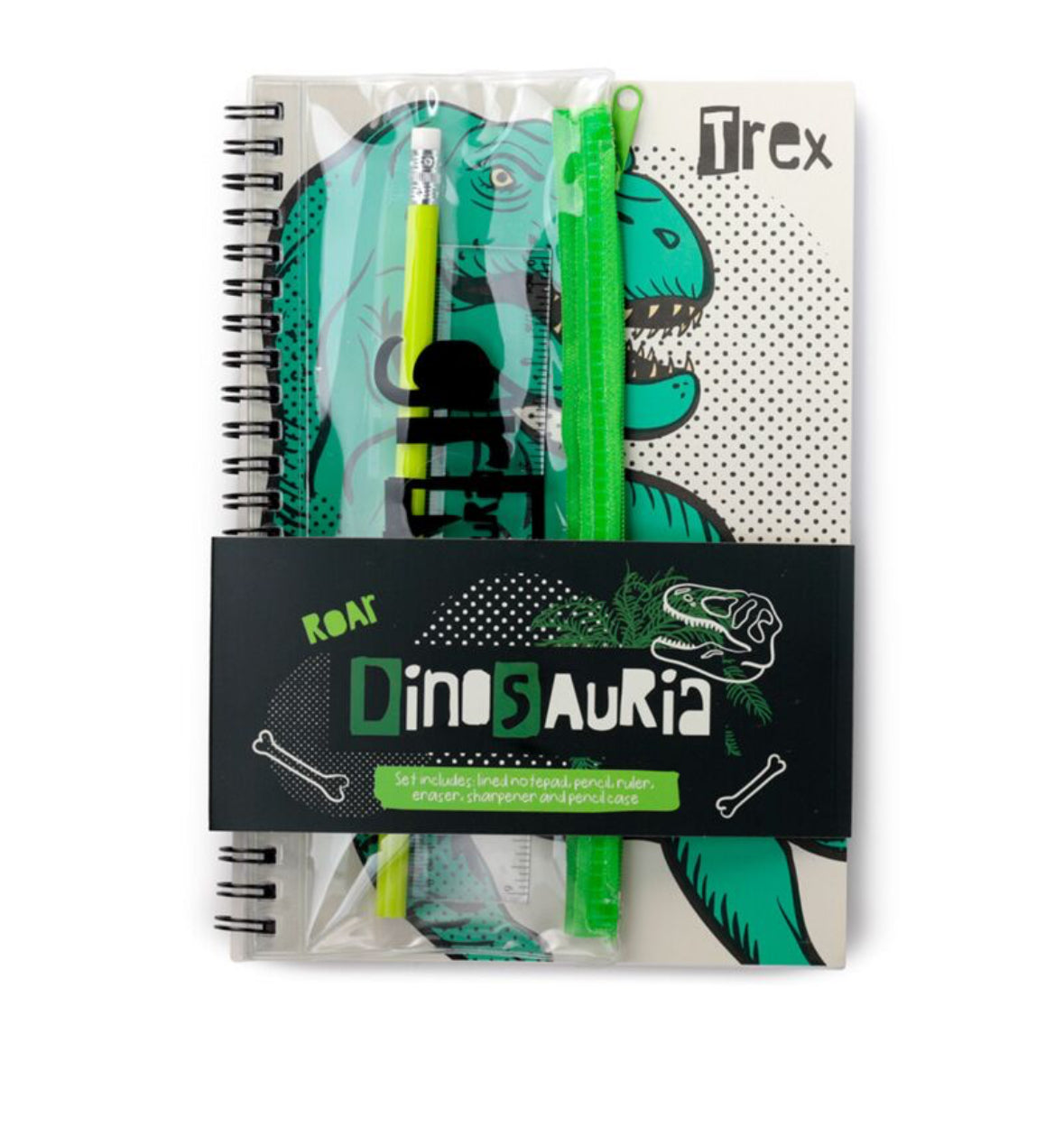 Spiral Bound A5 Lined Notebook - Dinosauria 🇬🇧