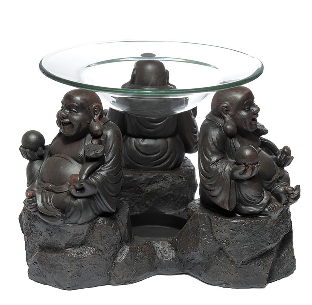 Peace of the East Wood Effect Chinese Buddha Oil & Wax Burner 🇬🇧