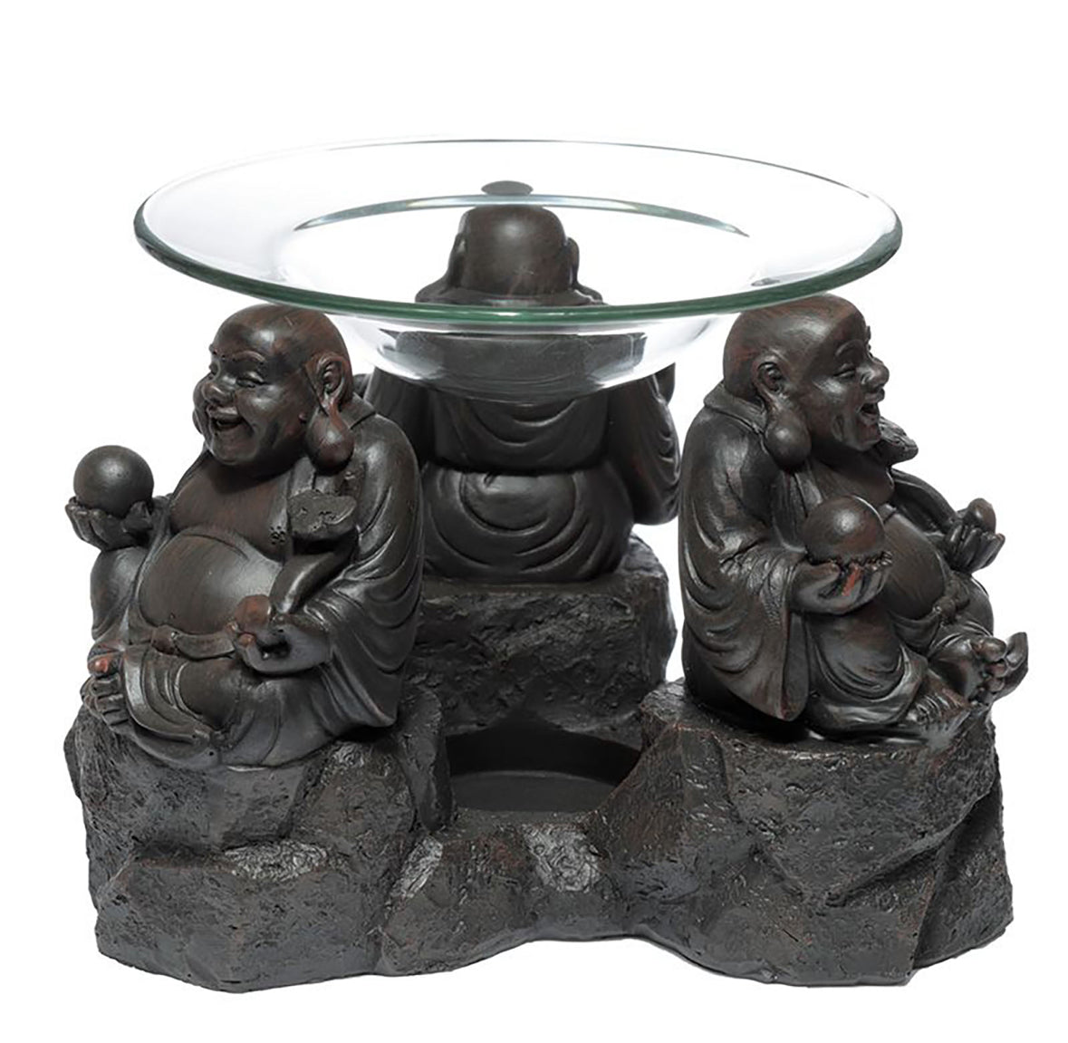 Peace of the East Wood Effect Chinese Buddha Oil & Wax Burner 🇬🇧