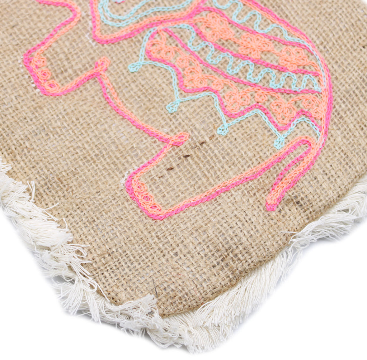 Fab Fringe Bag - Elephant Embroidery 🇬🇧