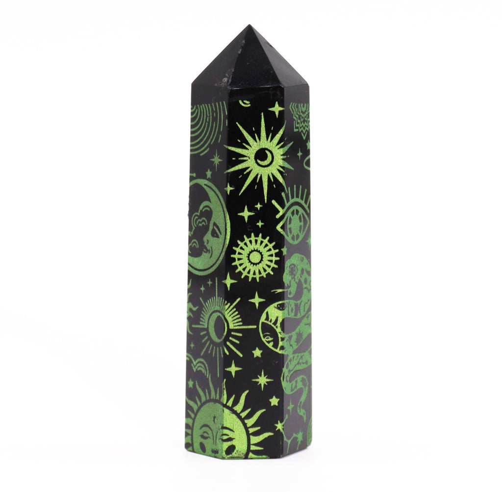 Black Obsidian Point - Mystic Story - Forest Green 🇬🇧