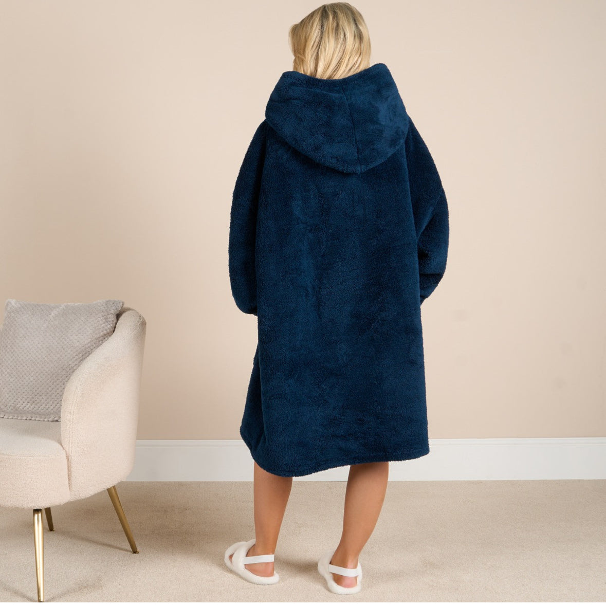 Teddy Fleece Sherpa Reverse Hoodie Blanket 🇬🇧