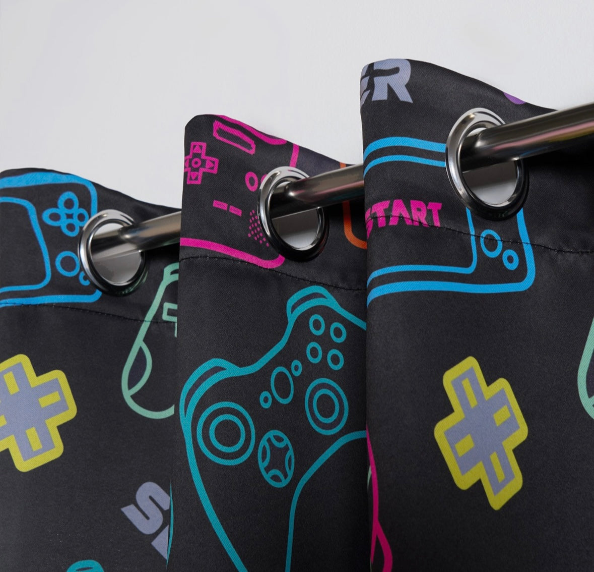 Kids Gaming Blackout Curtains - Black 🇬🇧