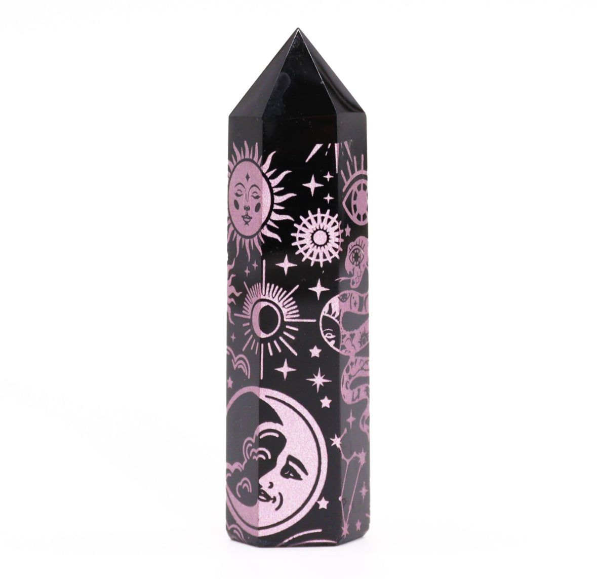 Black Obsidian Point - Mystic Story - Rose Pink 🇬🇧
