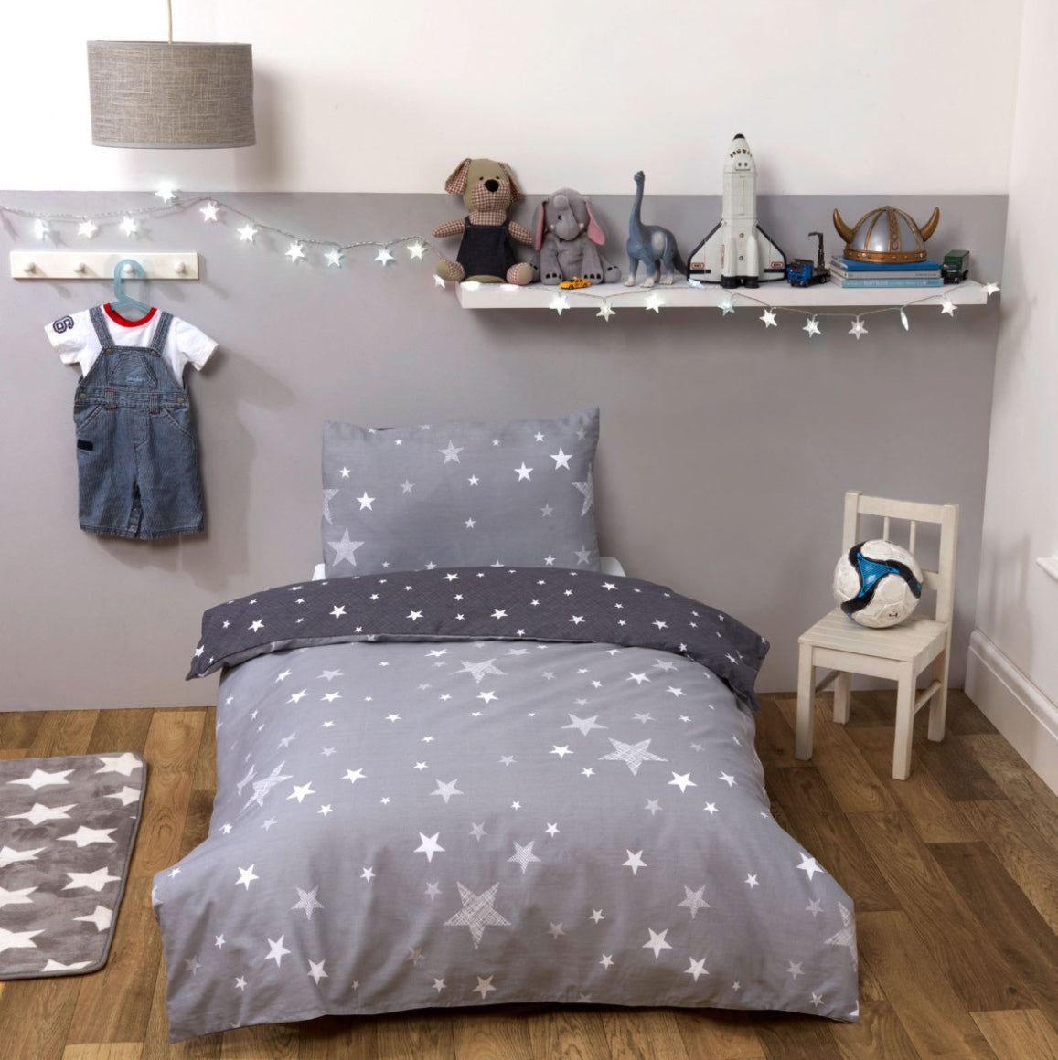 Textured Stars Duvet Set single 🇬🇧