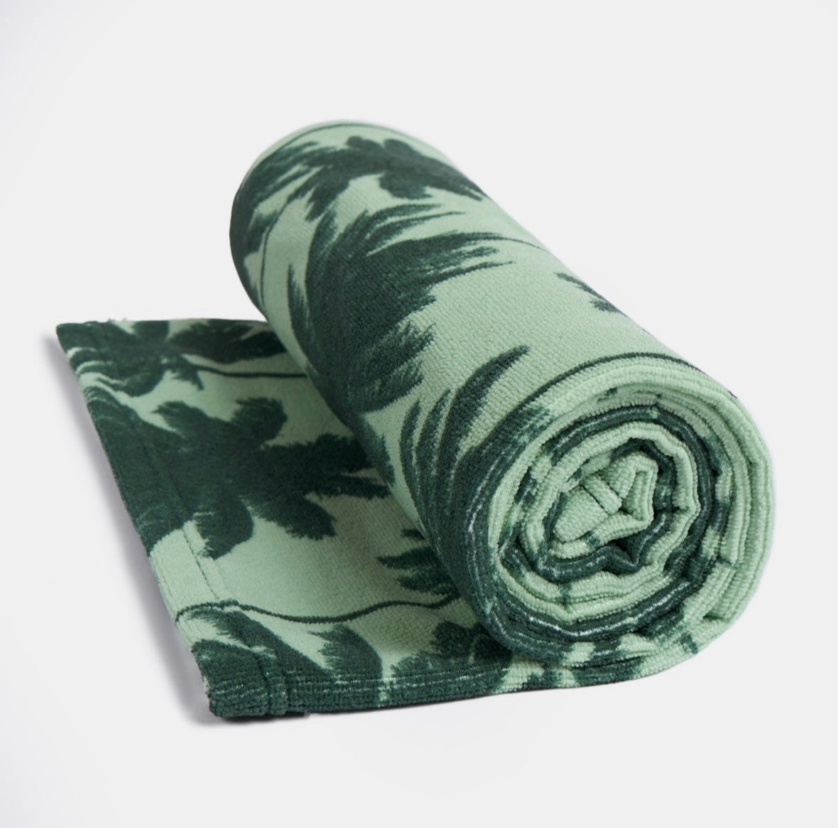 Palm Print Beach Towel - Green 🇬🇧