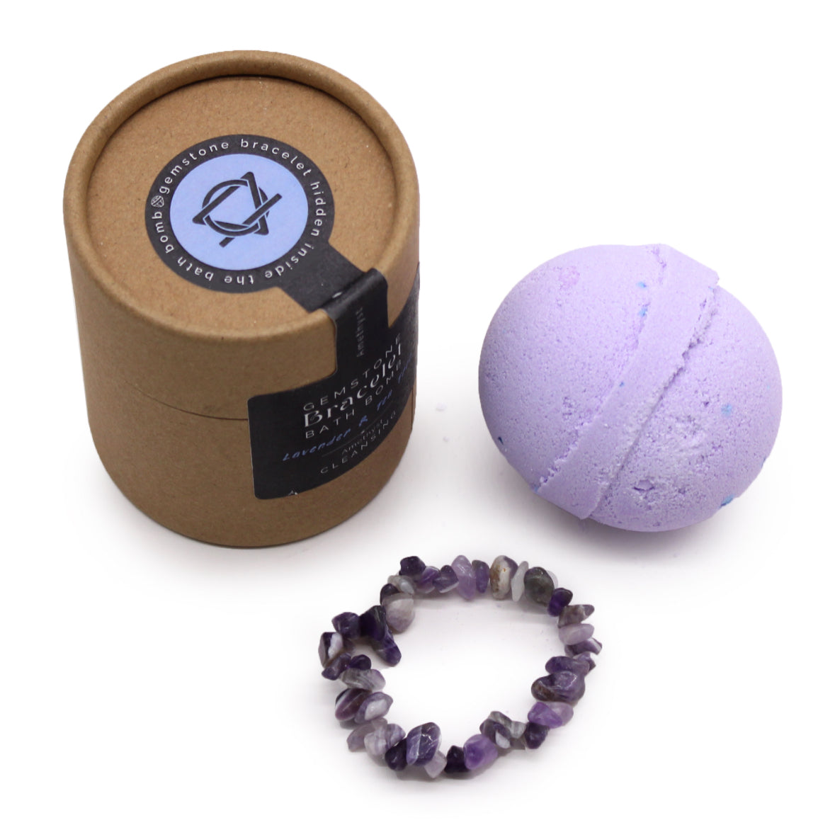 Amethyst Gem Bracelet Bath Bomb 🇬🇧