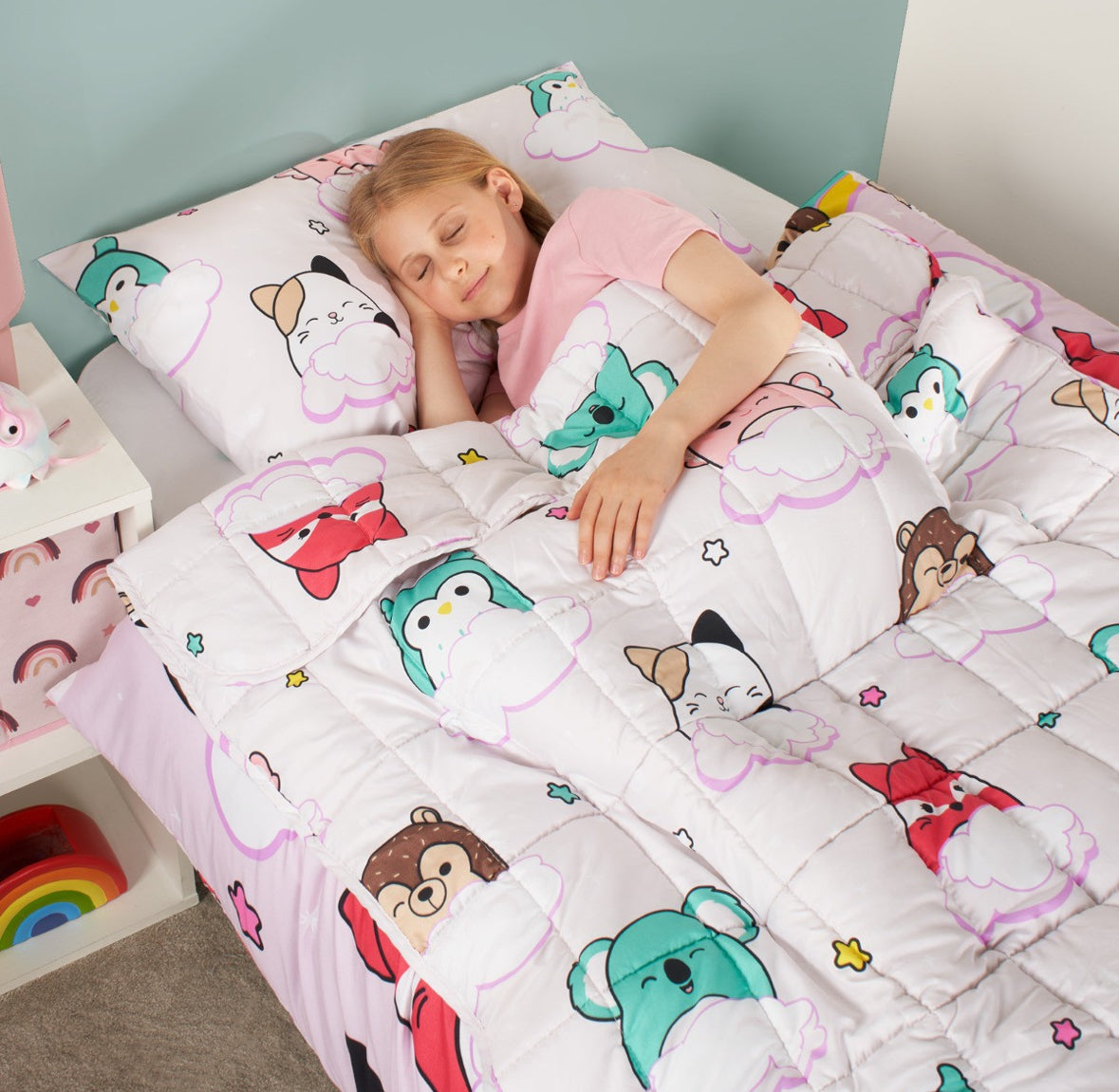 Squishmallows Dreams Weighted Blanket - Lilac 🇬🇧
