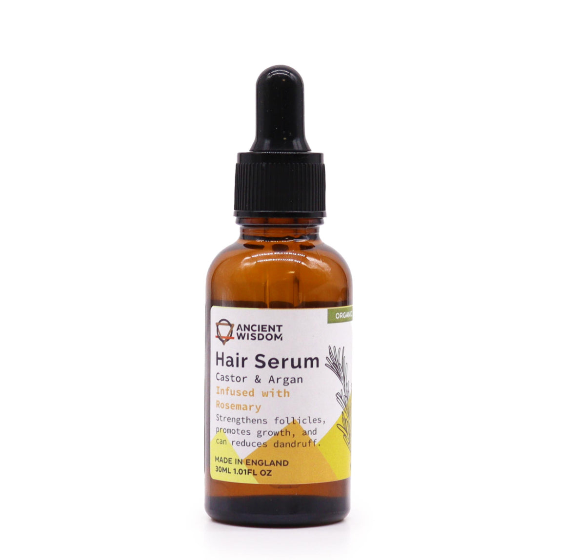 Organic Hair Serum 30ml - Rosemary 🇬🇧