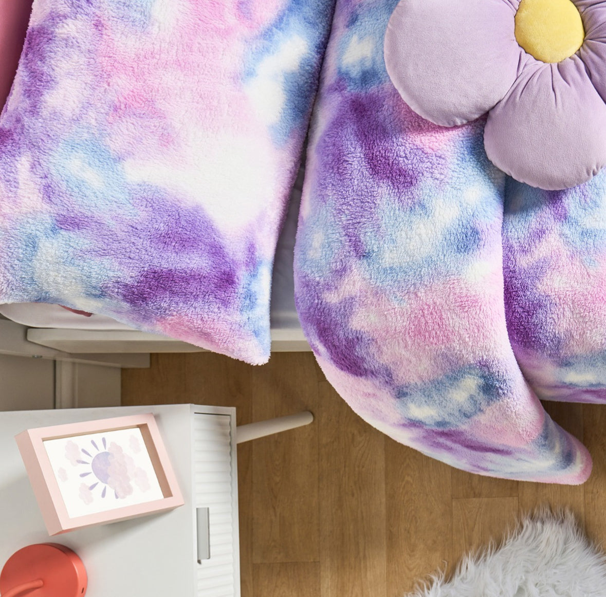 Coverless Teddy Tie Dye 10.5 Tog Duvet Set - Lilac 🇬🇧