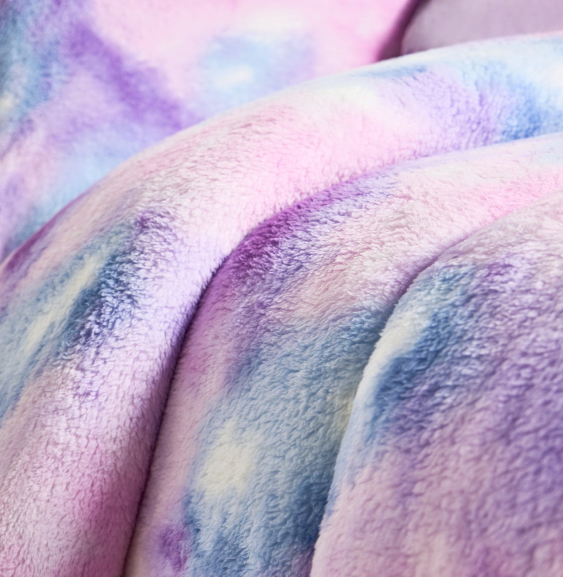 Coverless Teddy Tie Dye 10.5 Tog Duvet Set - Lilac 🇬🇧