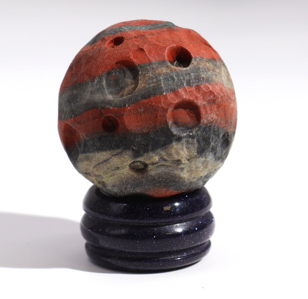 Red Jasper Planet on a Sola Goldstone Stand (MARS) 🇬🇧