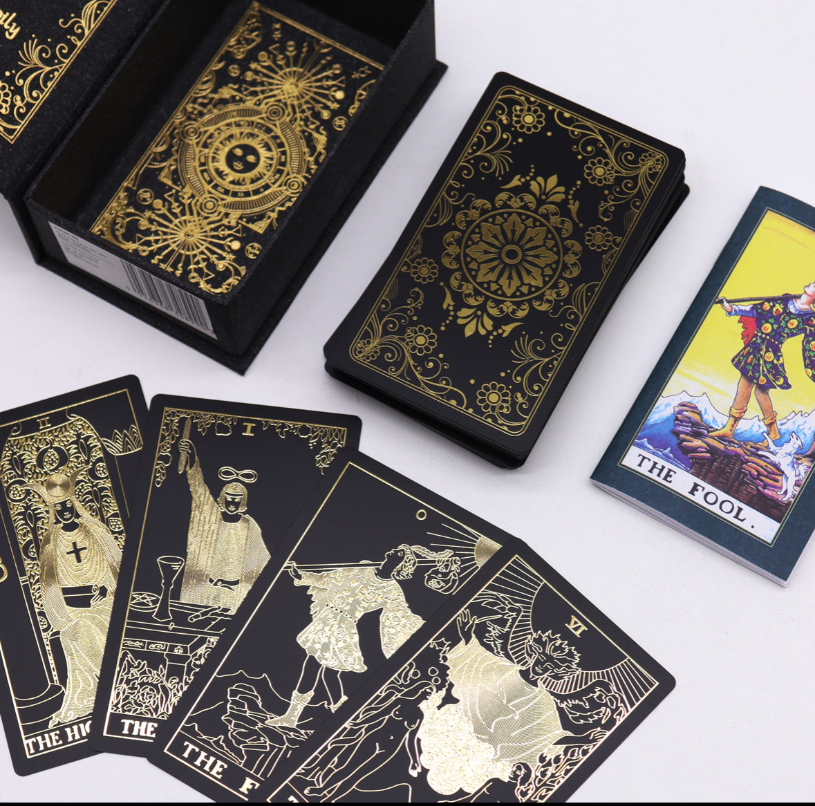 Gold Foil Tarot Set with Book - Gift Box 🇬🇧