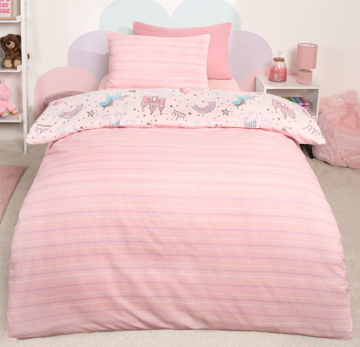 Unicorn Kingdom Duvet Set - Pink 🇬🇧