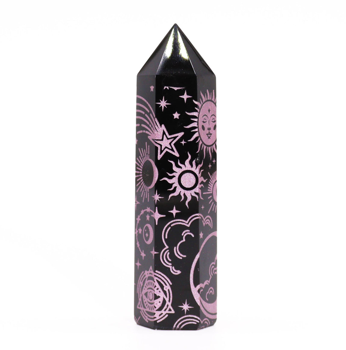 Black Obsidian Point - Mystic Story - Rose Pink 🇬🇧