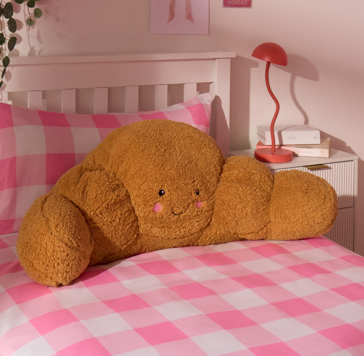 Croissant Cuddle Cushion - Brown 🇬🇧