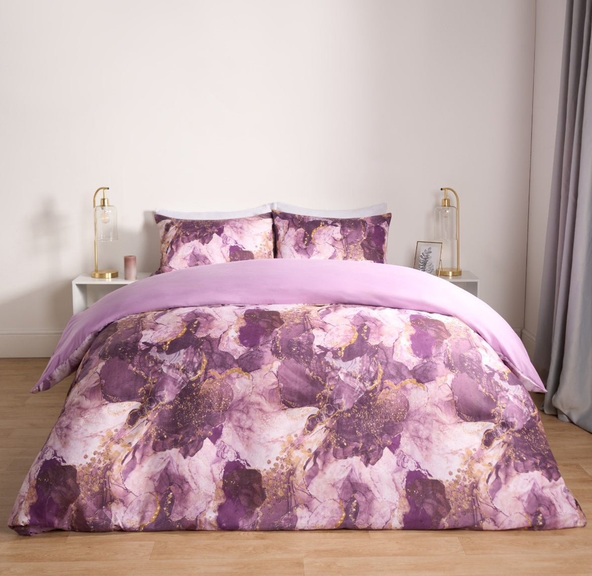 Marble Print Duvet Set- reversible 🇬🇧