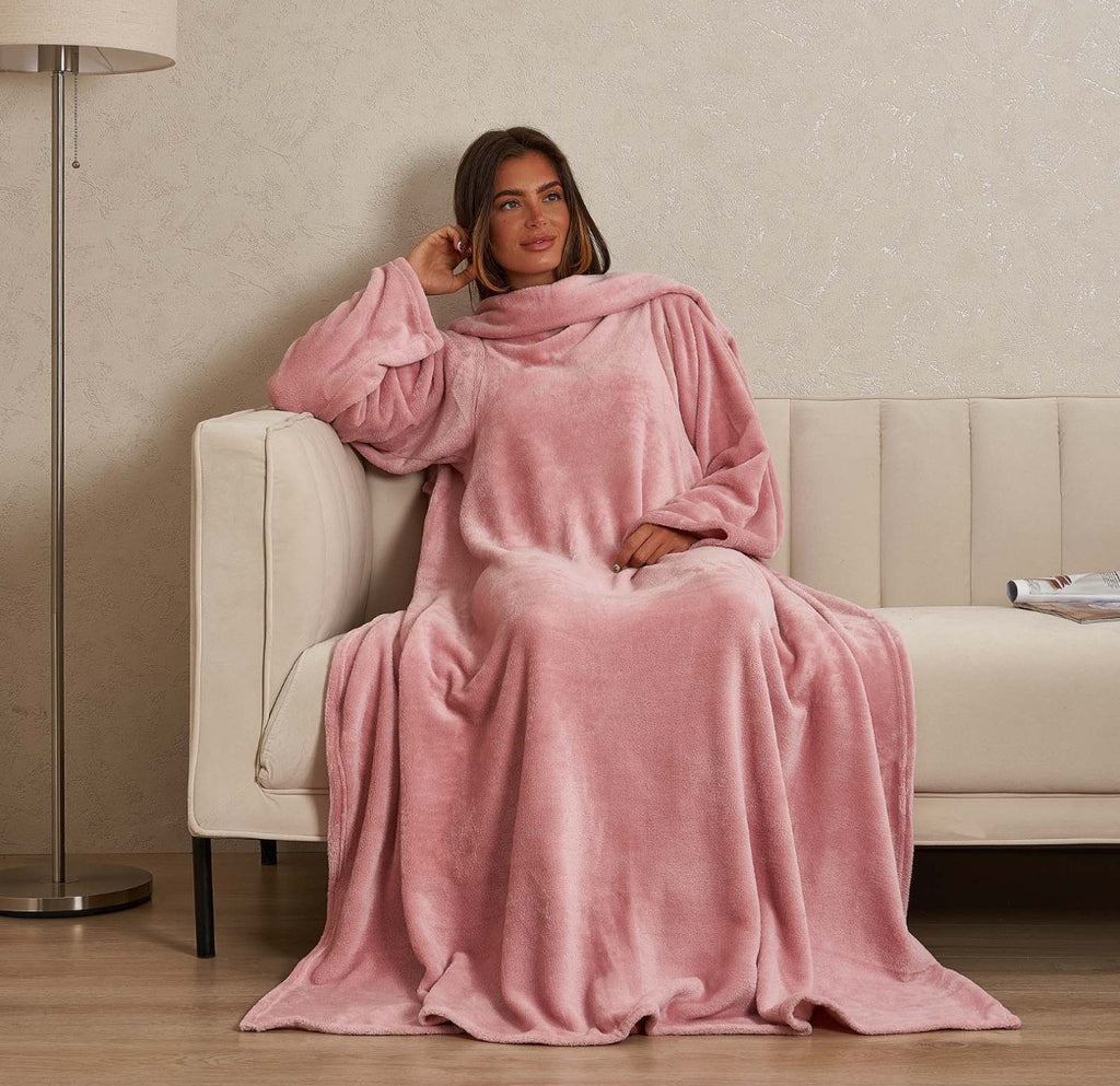 Ultra Soft Wearable Blanket with Sleeves 🇬🇧