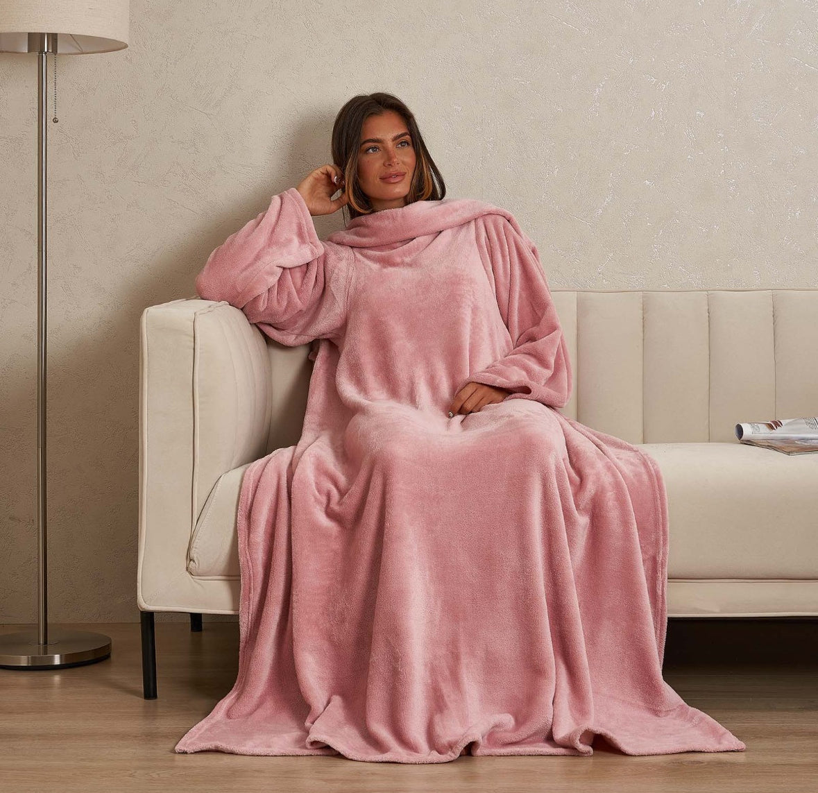 Ultra Soft Wearable Blanket with Sleeves 🇬🇧