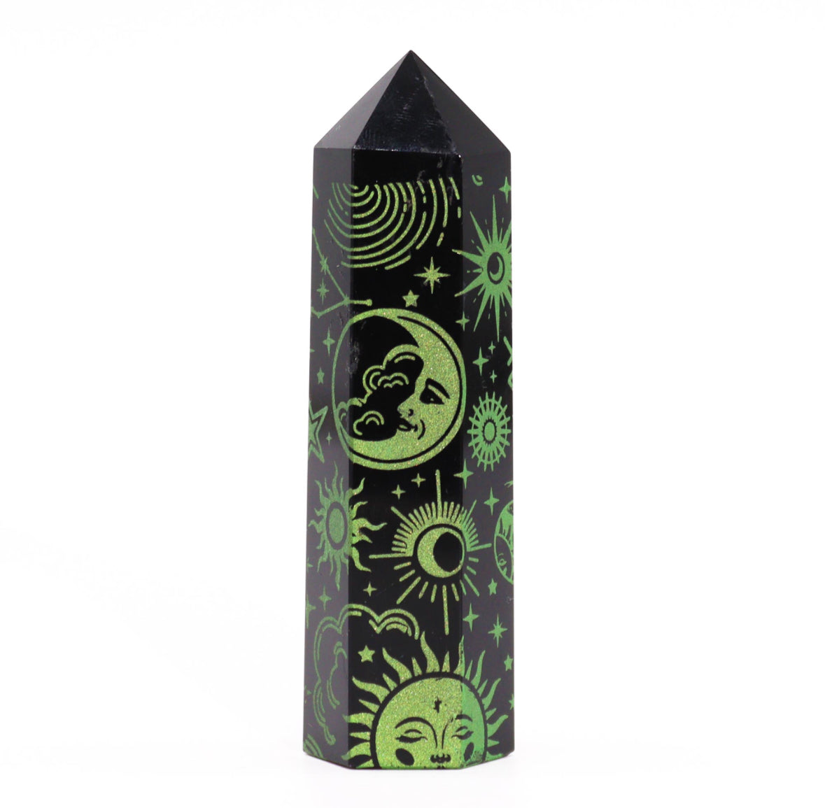 Black Obsidian Point - Mystic Story - Forest Green 🇬🇧