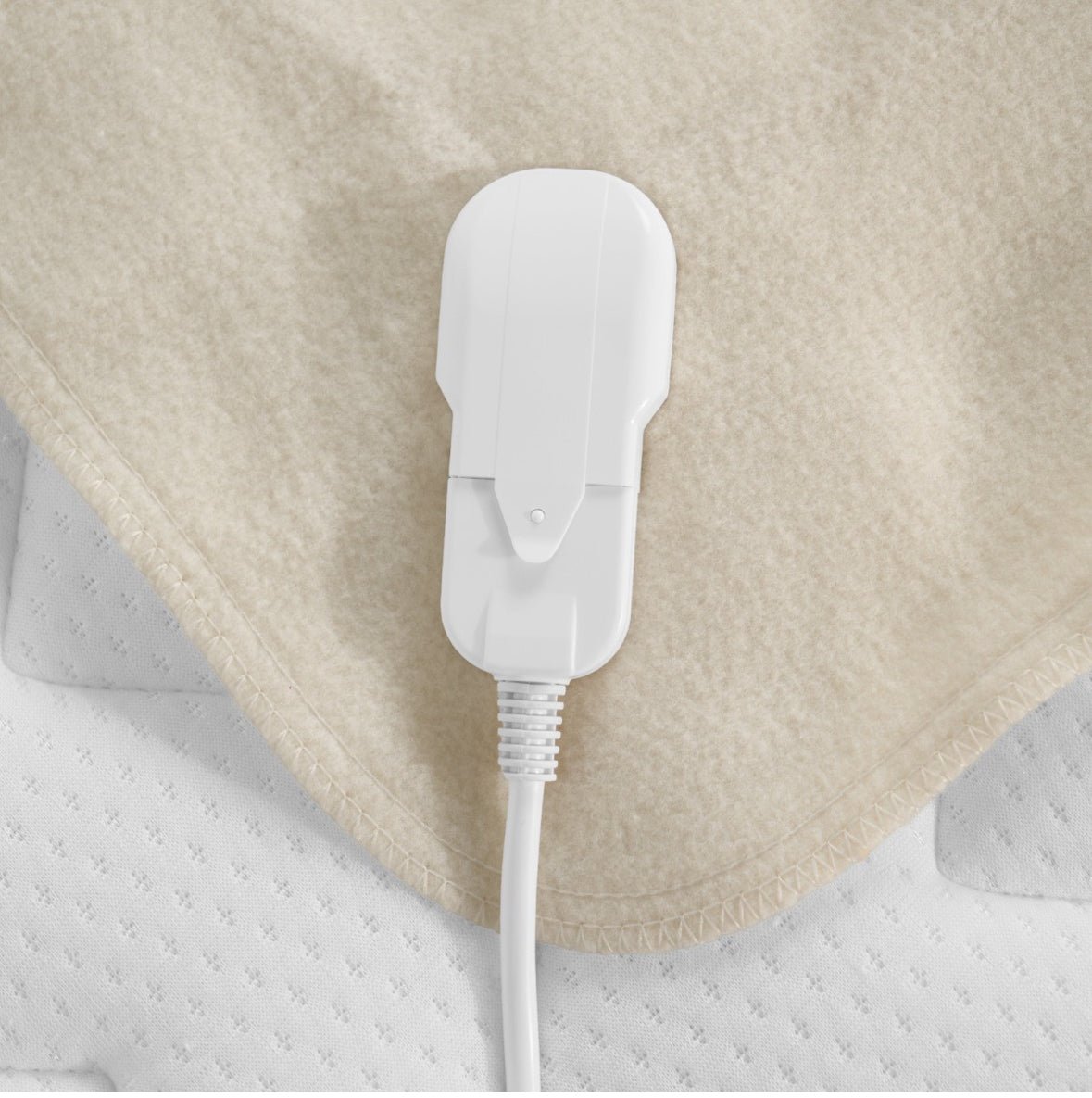 Electric Heated Fleece Under Blanket Sheet - White 🇬🇧
