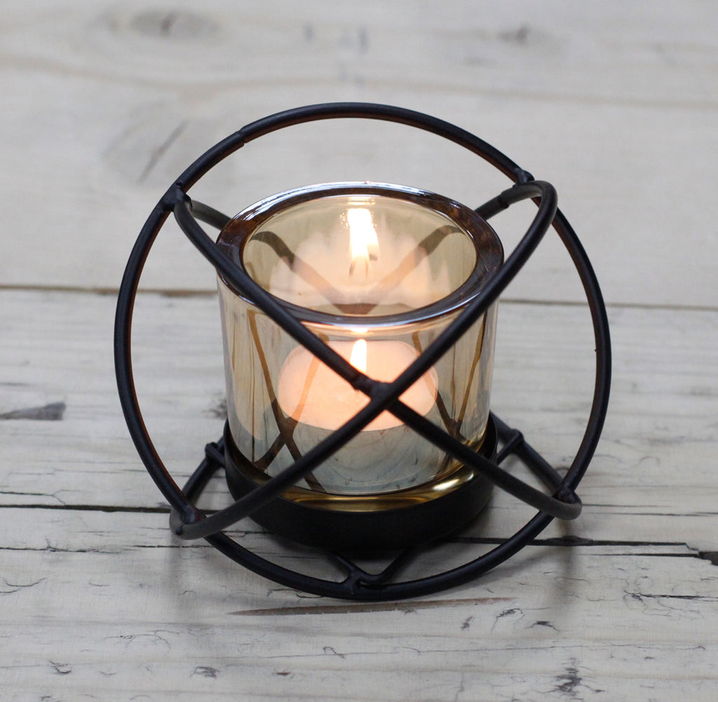 Centrepiece Iron Votive Candle Holder - 1 Cup Single Ball 🇬🇧