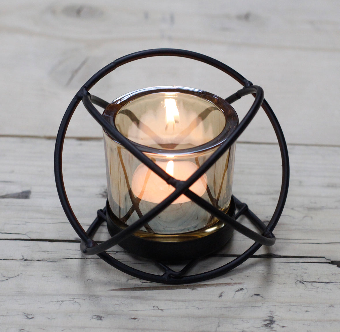 Centrepiece Iron Votive Candle Holder - 1 Cup Single Ball 🇬🇧
