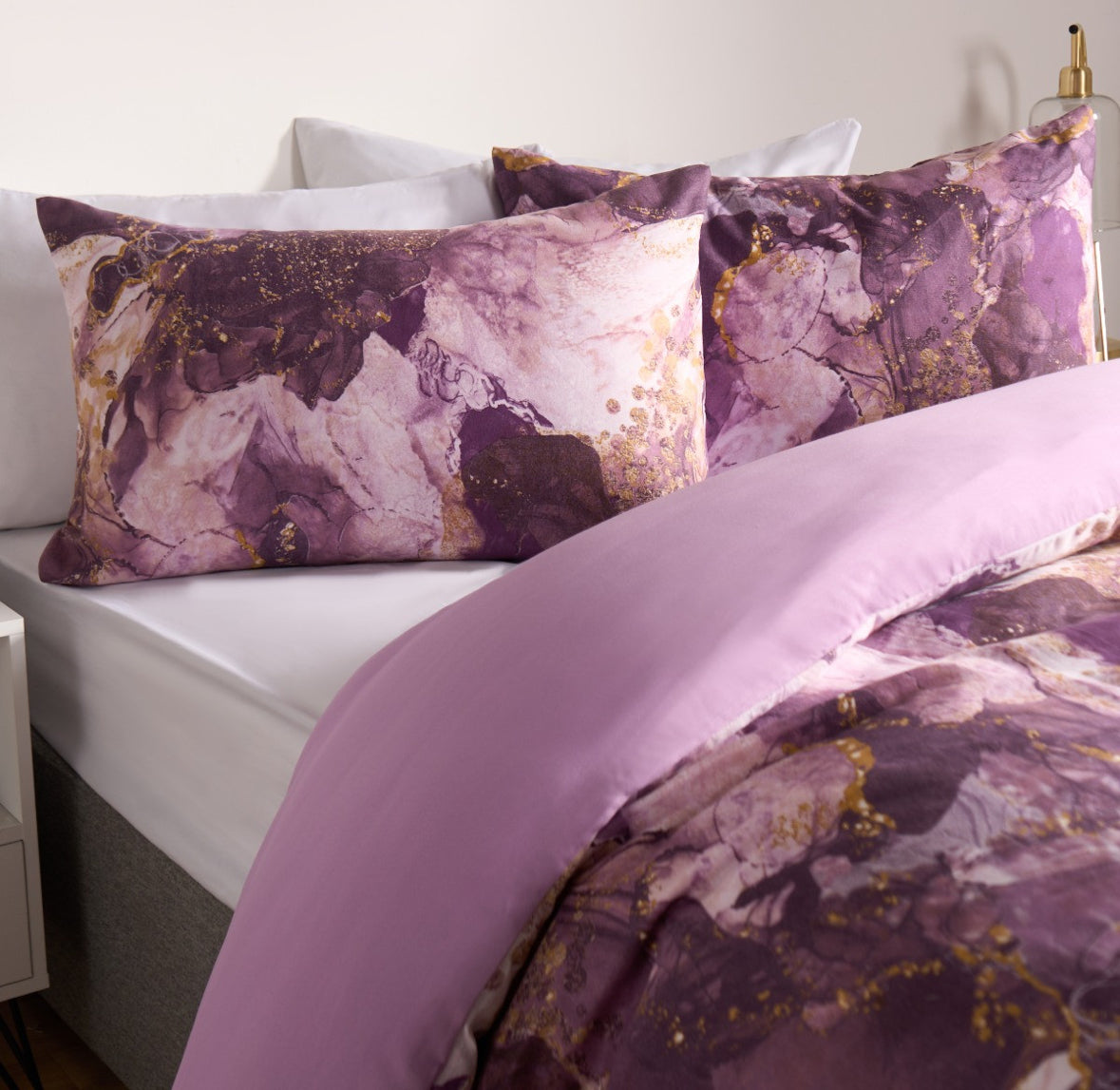 Marble Print Duvet Set- reversible 🇬🇧