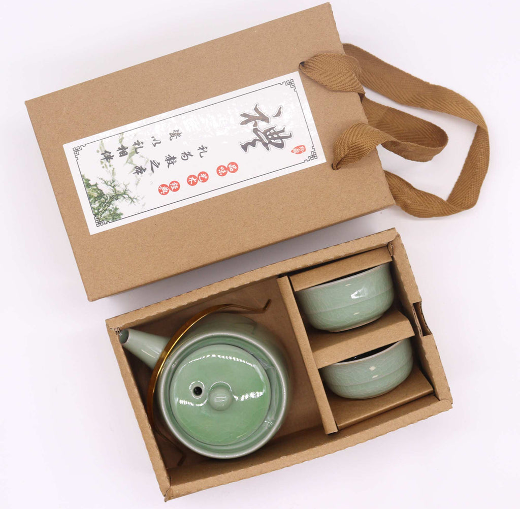 Herbal Jade Teapot Set - Pot & Two Cups 🇬🇧