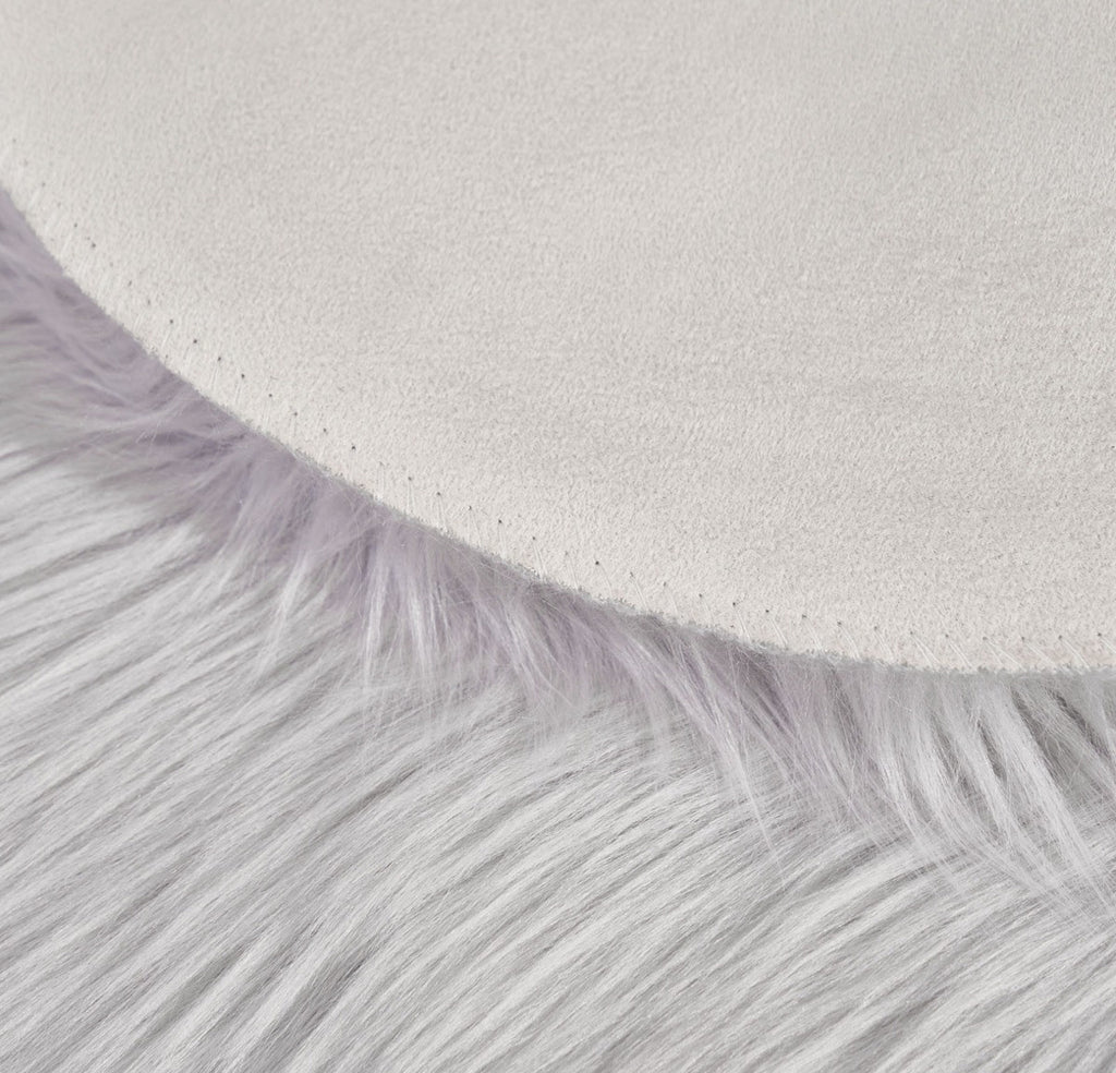 Faux Sheep skin Heart Rug-grey 🇬🇧
