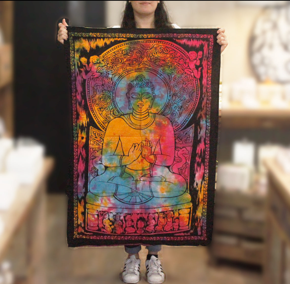 Cotton Wall Art - Peaceful Buddha 🇬🇧