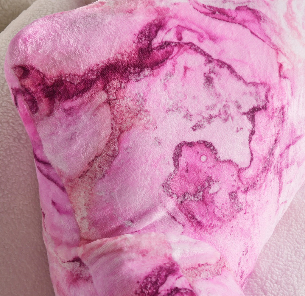 Marble Print Cuddle Cushion - Blush 🇬🇧