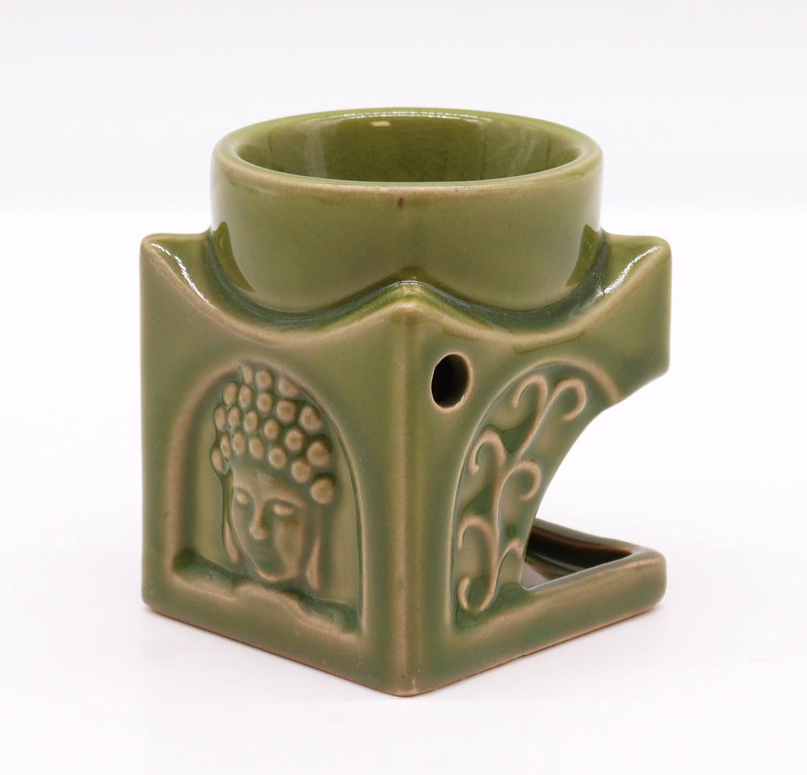 Square Buddha Burner - Light Jade 🇬🇧