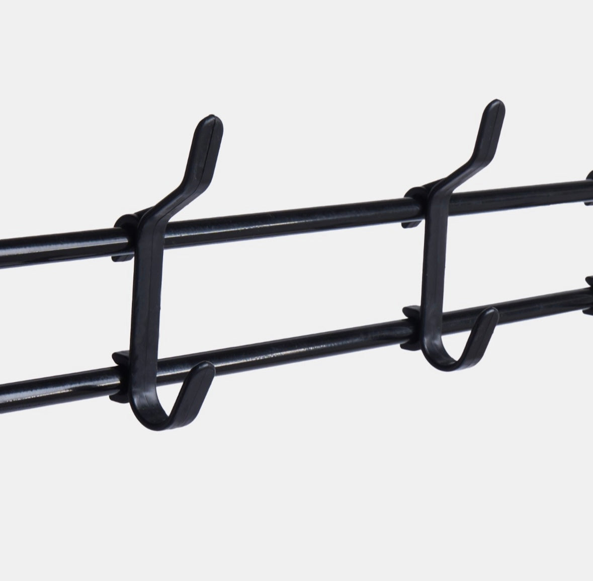 16 Hook Garment Rack with Shelving - Black 🇬🇧