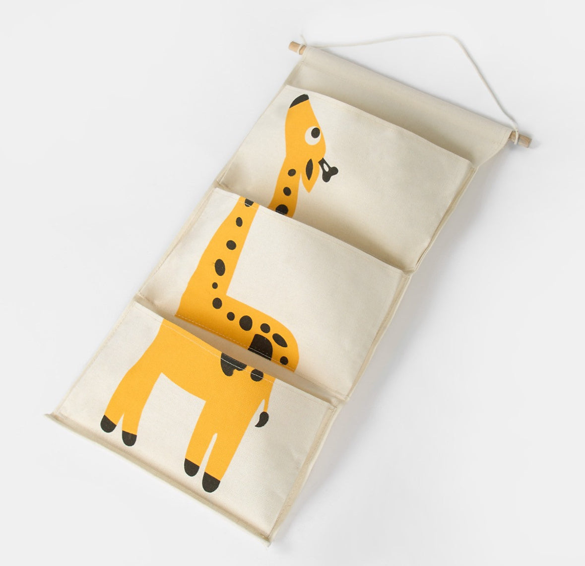 Kids Giraffe Hanging Storage Organiser - Beige 🇬🇧