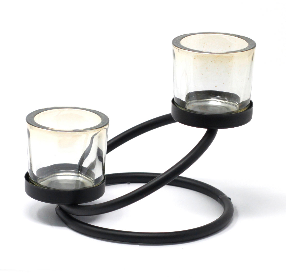 Centrepiece Iron Votive Candle Holder - 2 Cup Double Step 🇬🇧