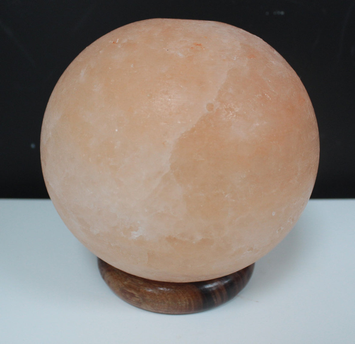 Salt Lamp Ball - Big Wooden Base 🇬🇧
