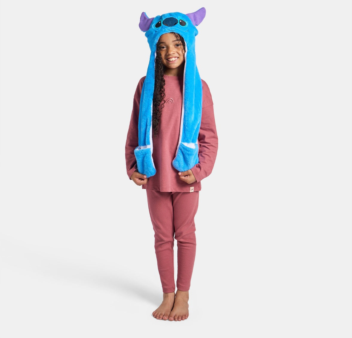 Stitch Hooded Scarf - Blue
🇬🇧