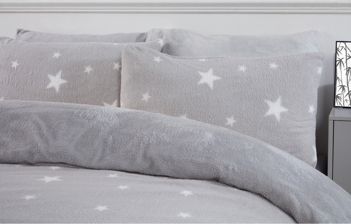 Star Teddy Fleece Duvet Cover Set 🇬🇧