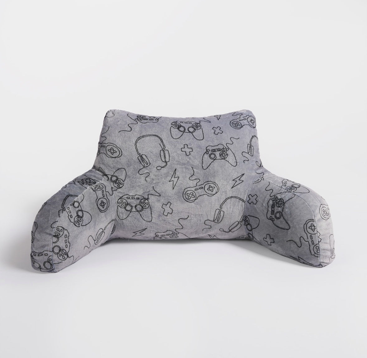 Gaming Print Cuddle Cushion - Grey 🇬🇧