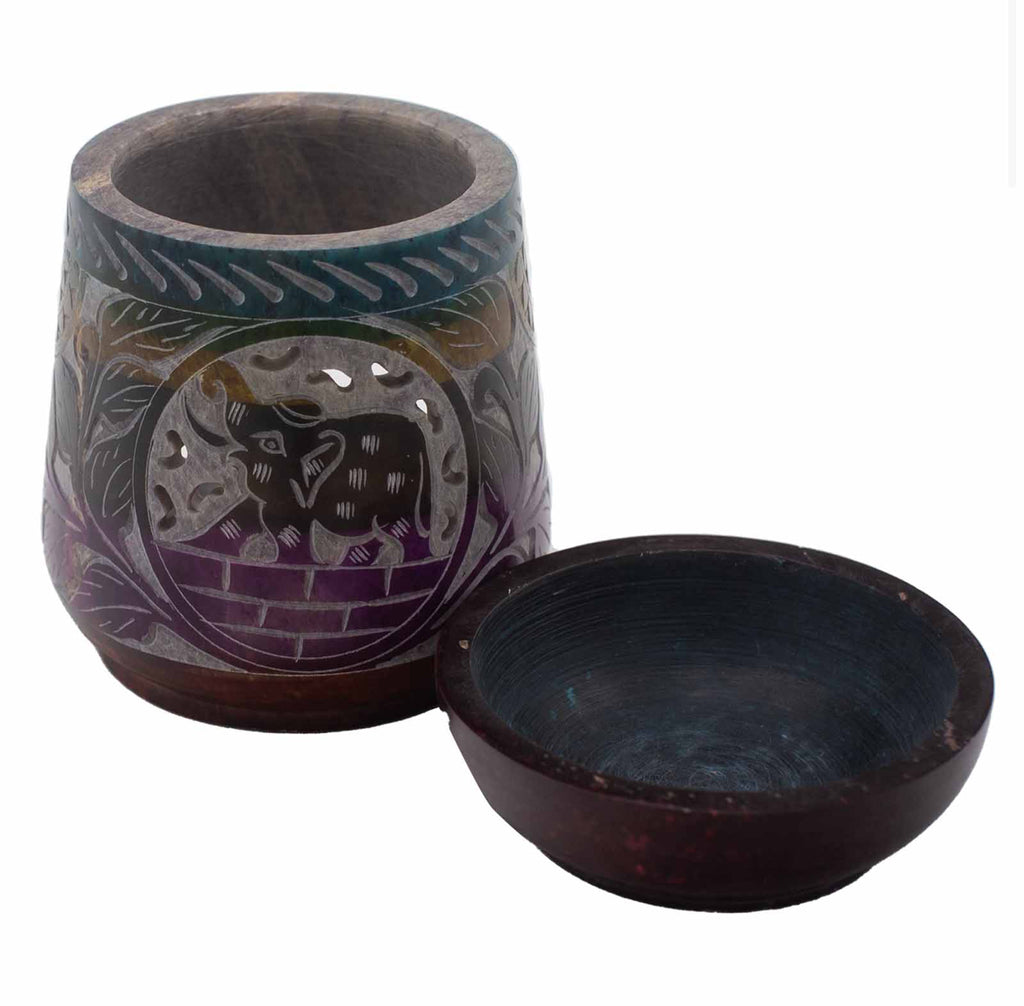 Large Soapstone Oil Burner - Elephant 🇬🇧