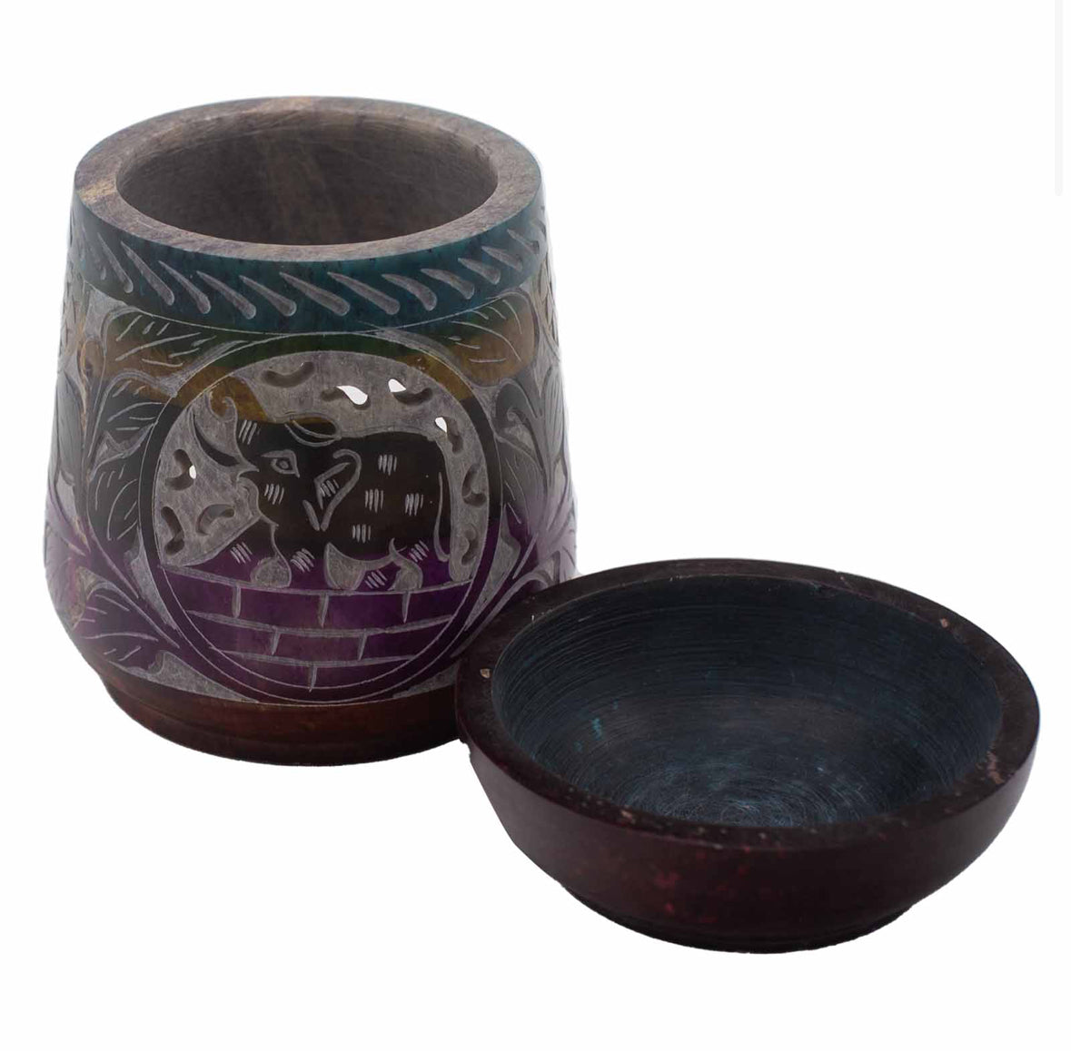 Large Soapstone Oil Burner - Elephant 🇬🇧